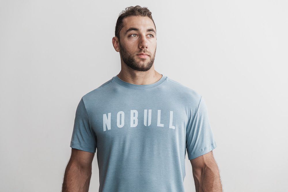 NOBULL Men's Tee - Slate - Ireland (0985SWXDO)